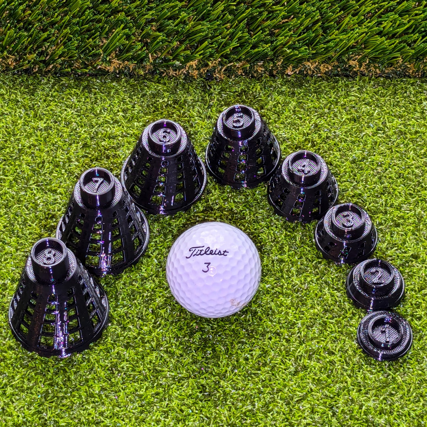 Golf Simulator Tees - Black