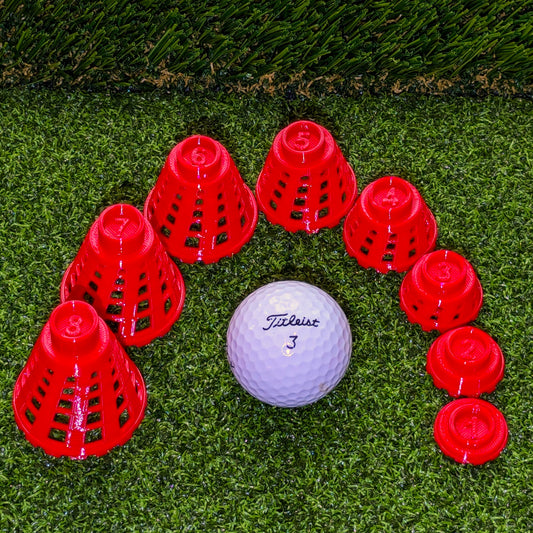 Golf Simulator Tees - Red