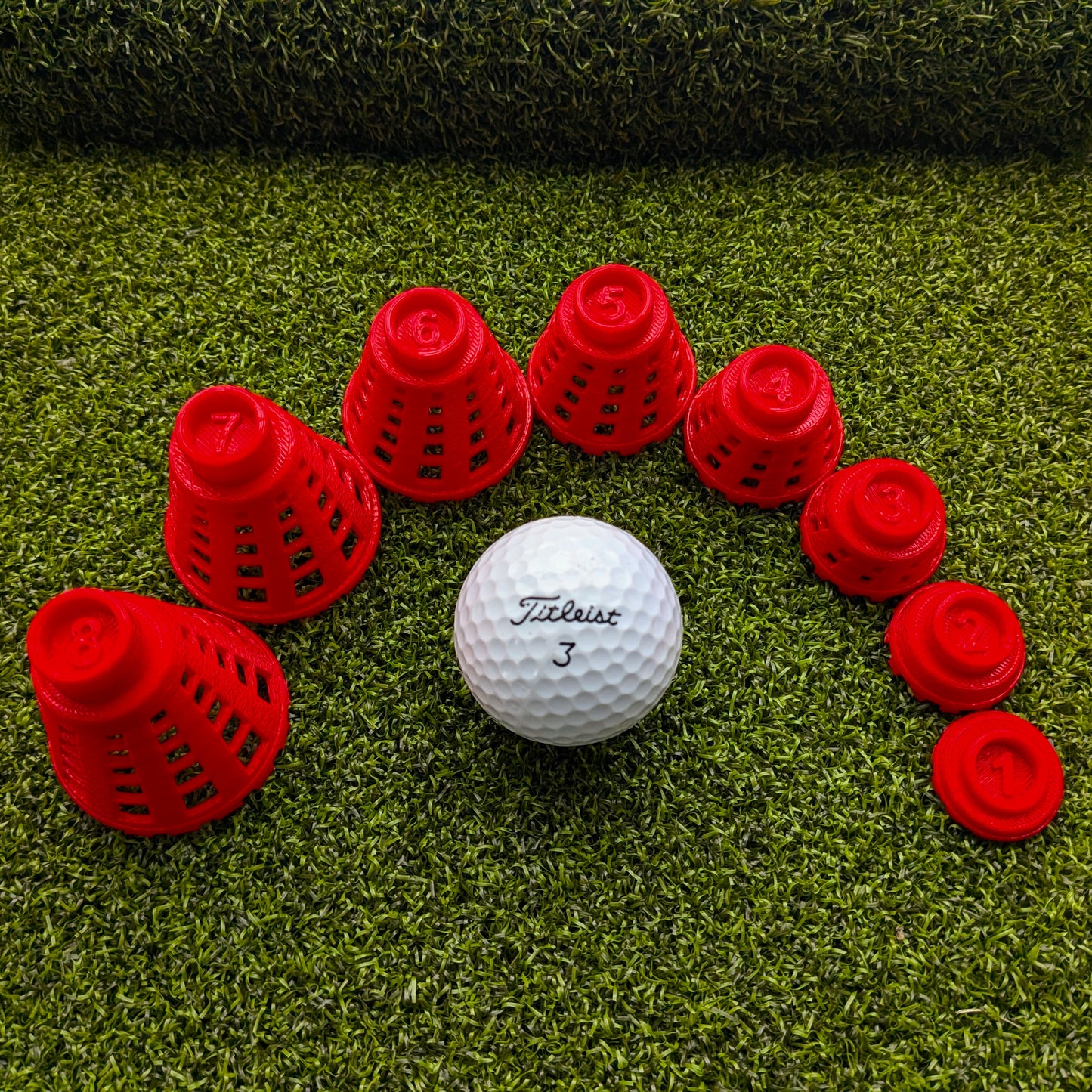 Golf Simulator Tees - Red